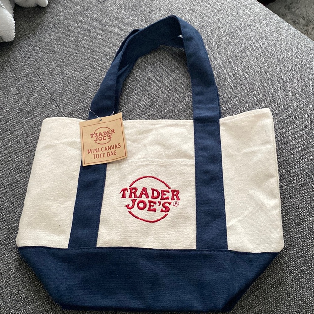 Trader Joe’s mini canvas tote bag